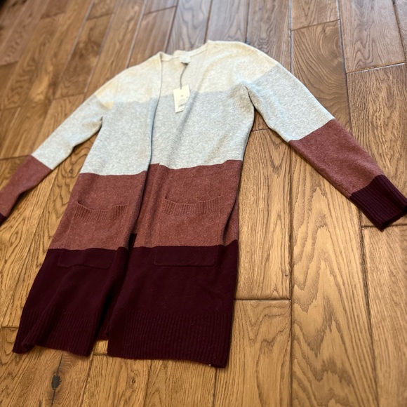 A New Day Color Block Cardigan NWT - Picture 6 of 10